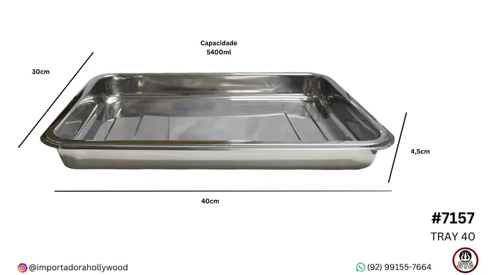 BANDEJA METAL 40CM - TRAY 40