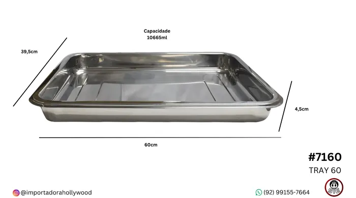 BANDEJA METAL 60CM - TRAY 60