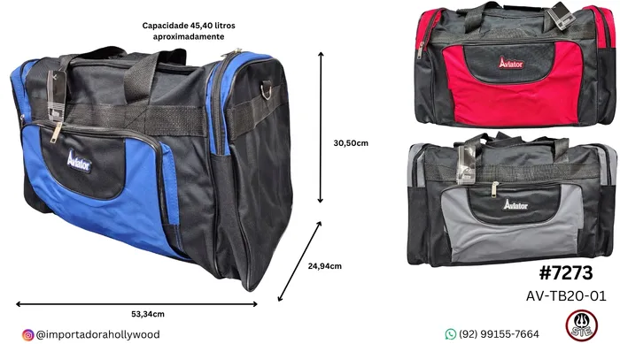 BOLSA DE VIAGEM 21" AVIATOR TR-TB20-01