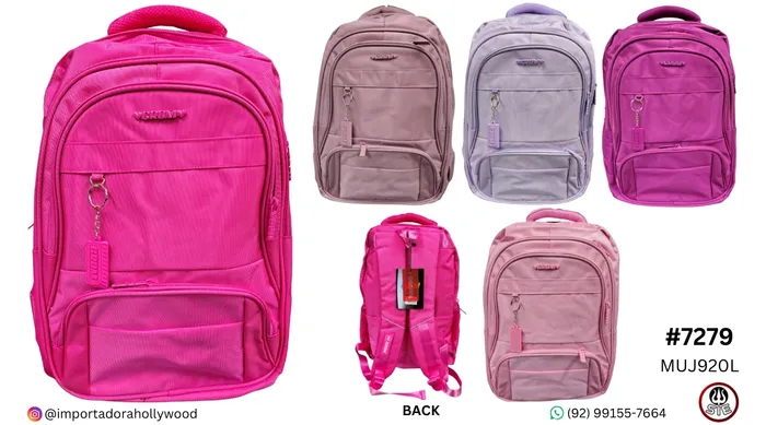 MOCHILA CROM 18 MUJ920L A=42CM* L=33CM* C=18CM