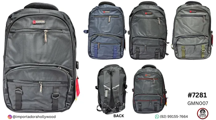 MOCHILA CROM 20 GMN007 A=42CM* L=33CM* C=18CM